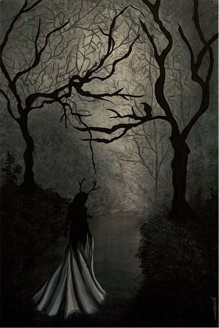 a monochromatic painting